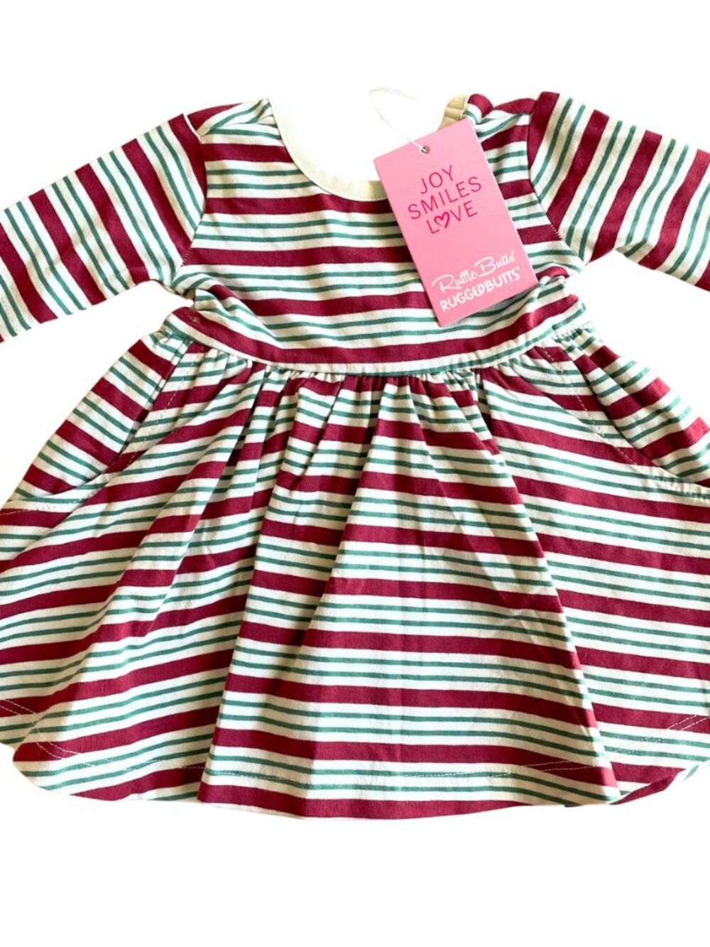 Entire Closet $5! NWT Ruffle Butts Peppermint Twirl Christmas Holiday Dress